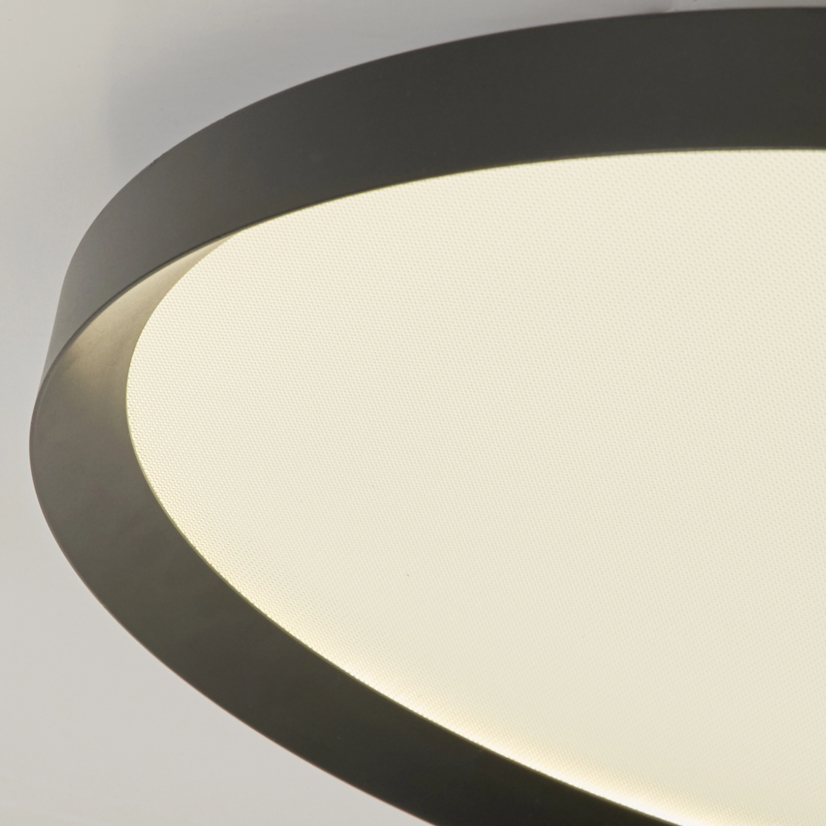 Sleek ceiling light Prisma black Ø 45cm Lyora 5053423315263