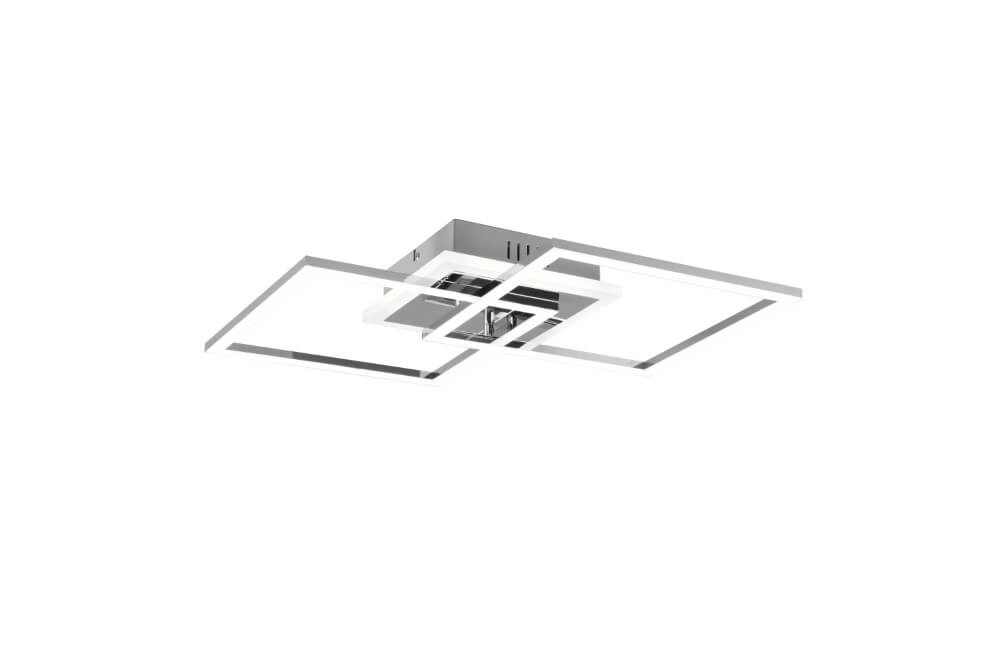 LED ceiling lamp Venida dimmable 2-light chrome
