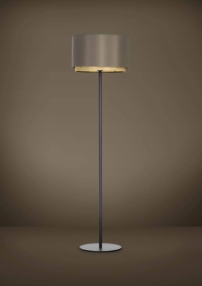 Table lamp Marchena cappucino with wood - Ø 42cm Stars of Light 9008606240098