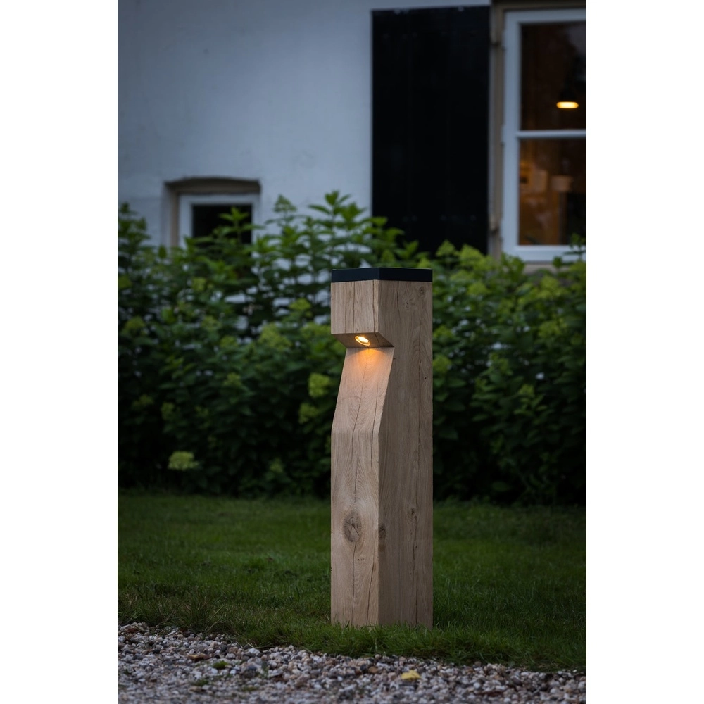 Wooden solar path lighting Eye Solar Accoya - 17.5x17.5x90 -2700K Timberlab 8716803513860