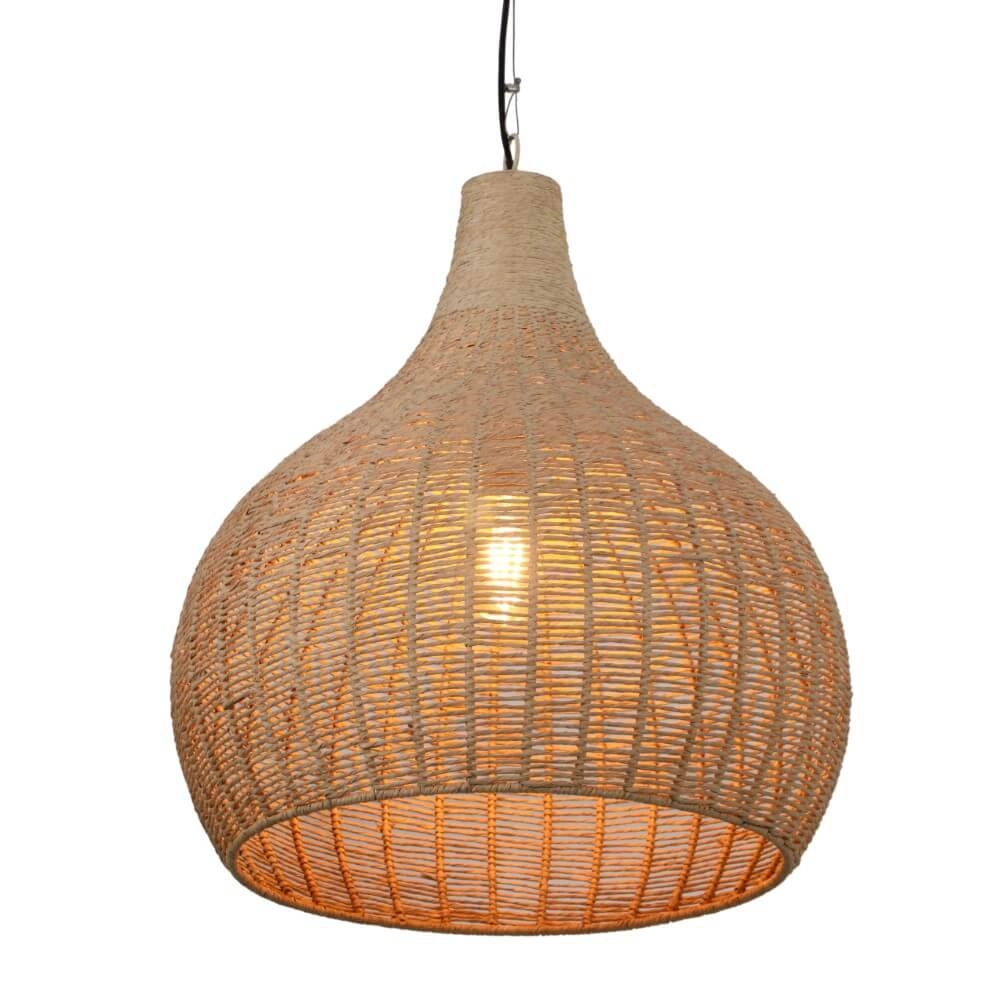Rattan pendant lamp Janne Ø 54cm Trio 4017807617634