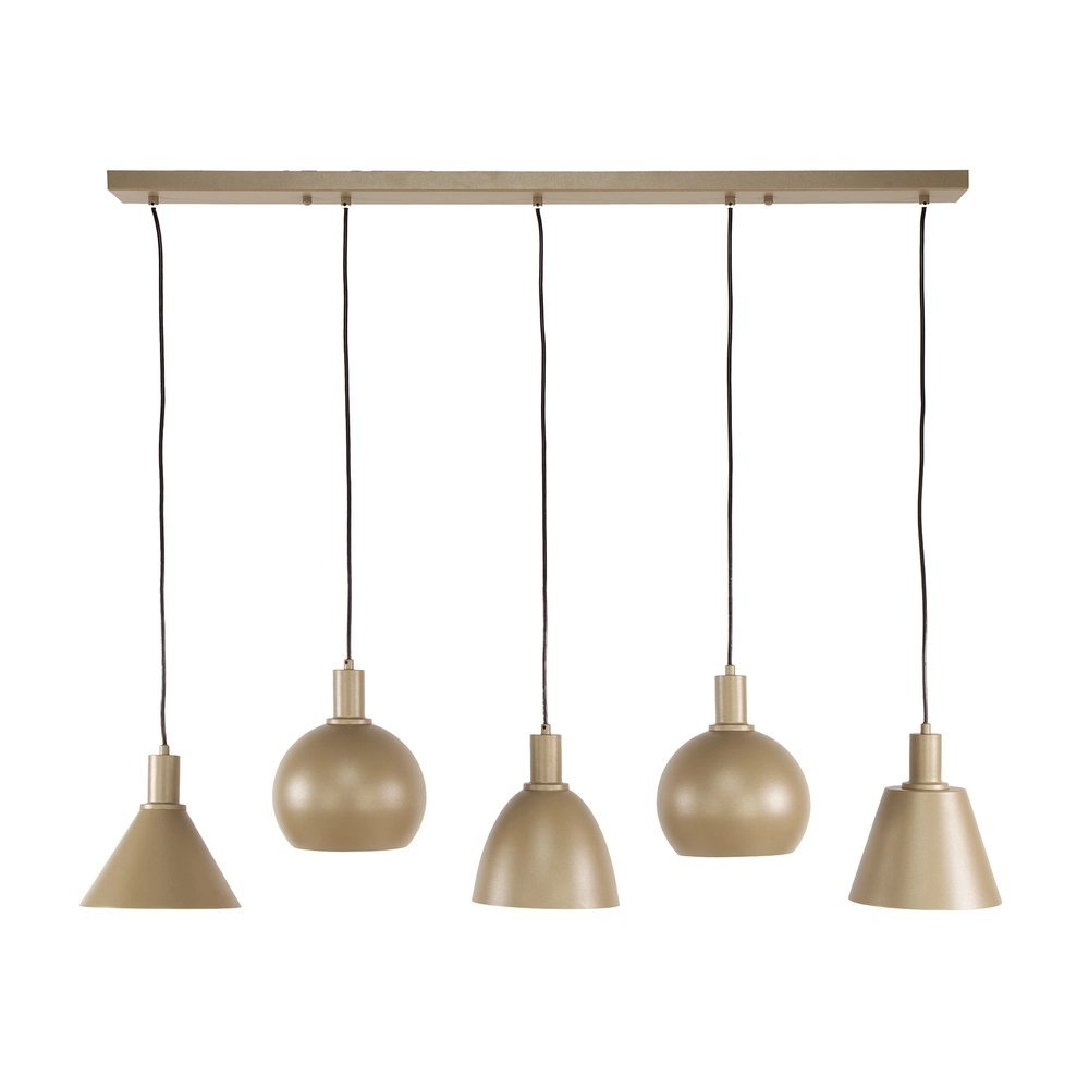 Sand pendant lamp Metallo dining table - 5x E27 Lyora 8716803512320