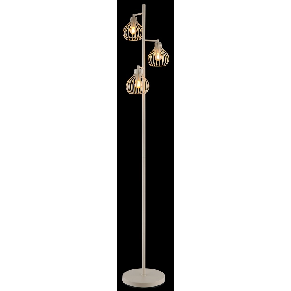 3-light floor lamp Mateo cream Globo 9007371572236