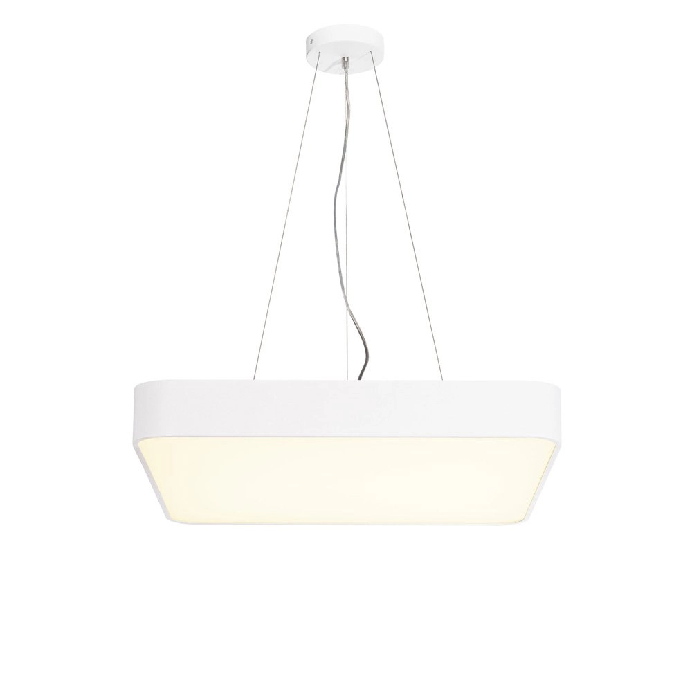 Square pendant lamp Medo Led 60cm white