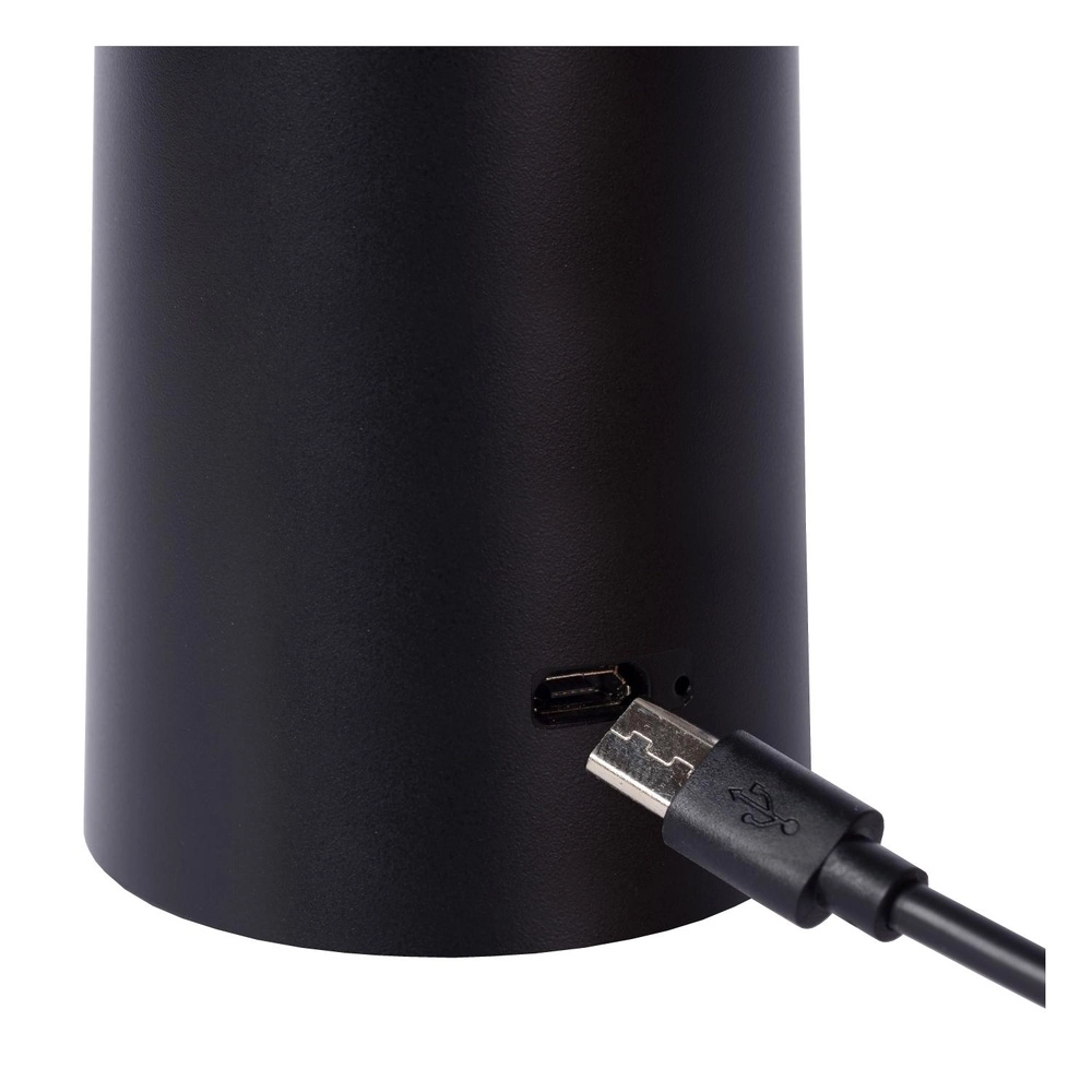 Rechargeable table lamp Jive IP44 black light color adjustable Lucide 5411212021960