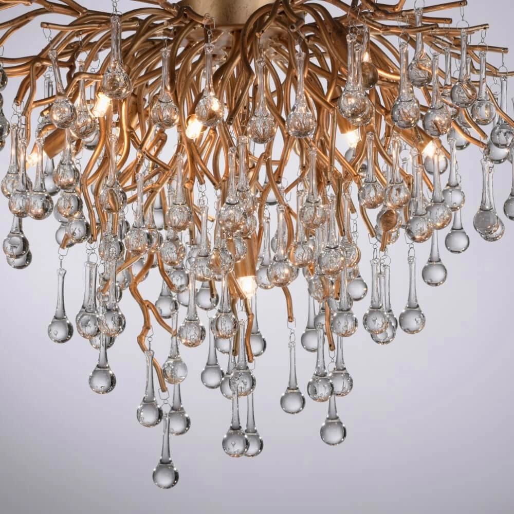 Chandelier Icicle brass 50cm Paul Neuhaus 4012248352083