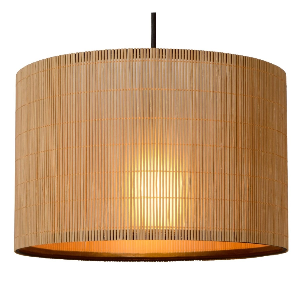 Pendant lamp Magius 3-light rattan Lucide 5411212031693