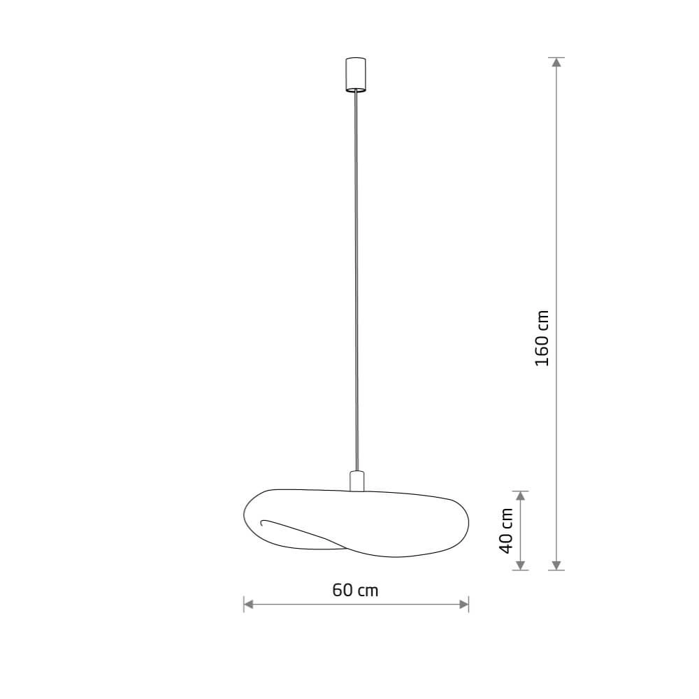 Pendant lamp Havana M rattan Ø 60cm Lyora 5903139113960