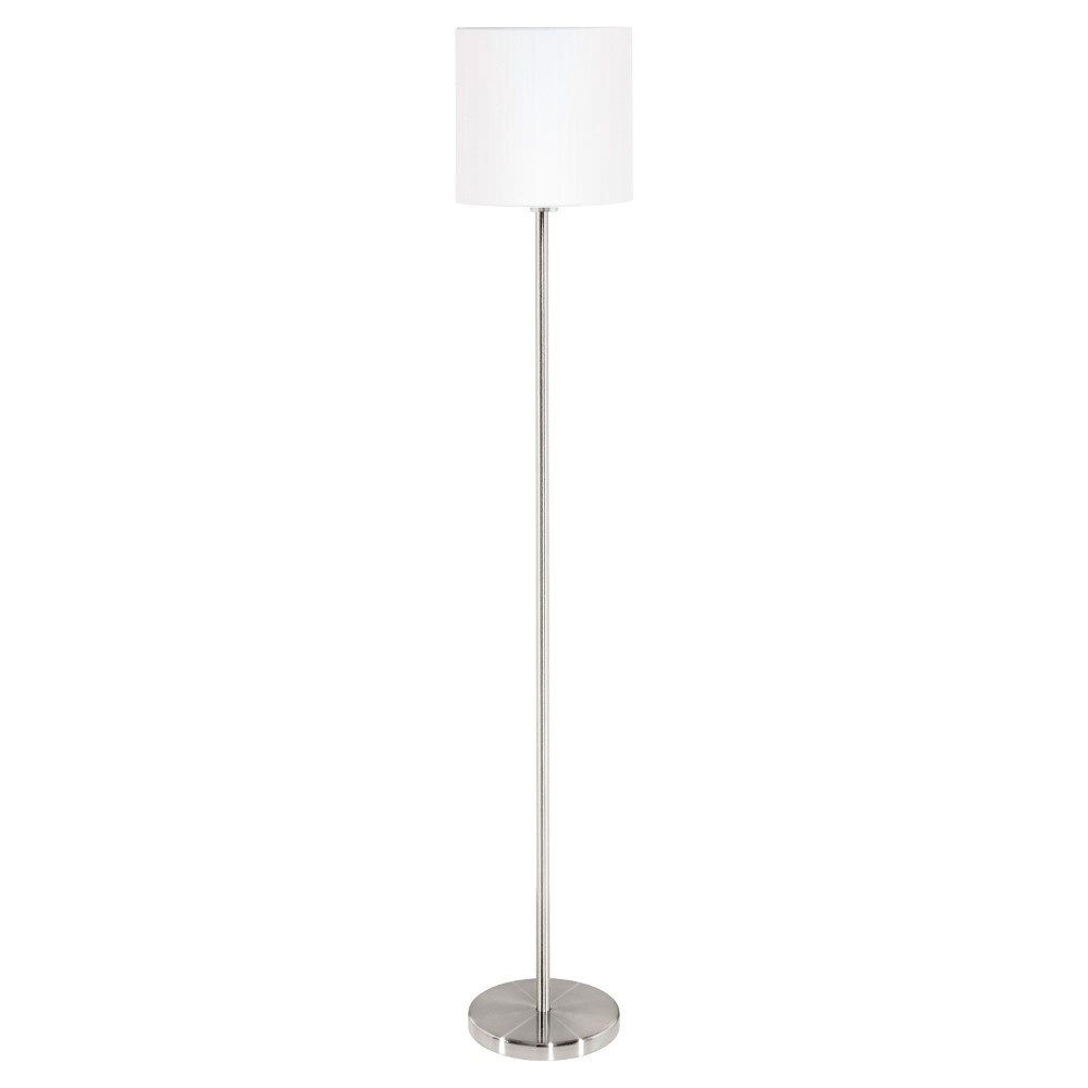 Standing lamp Pasteri 28cm nickel matt with white shade