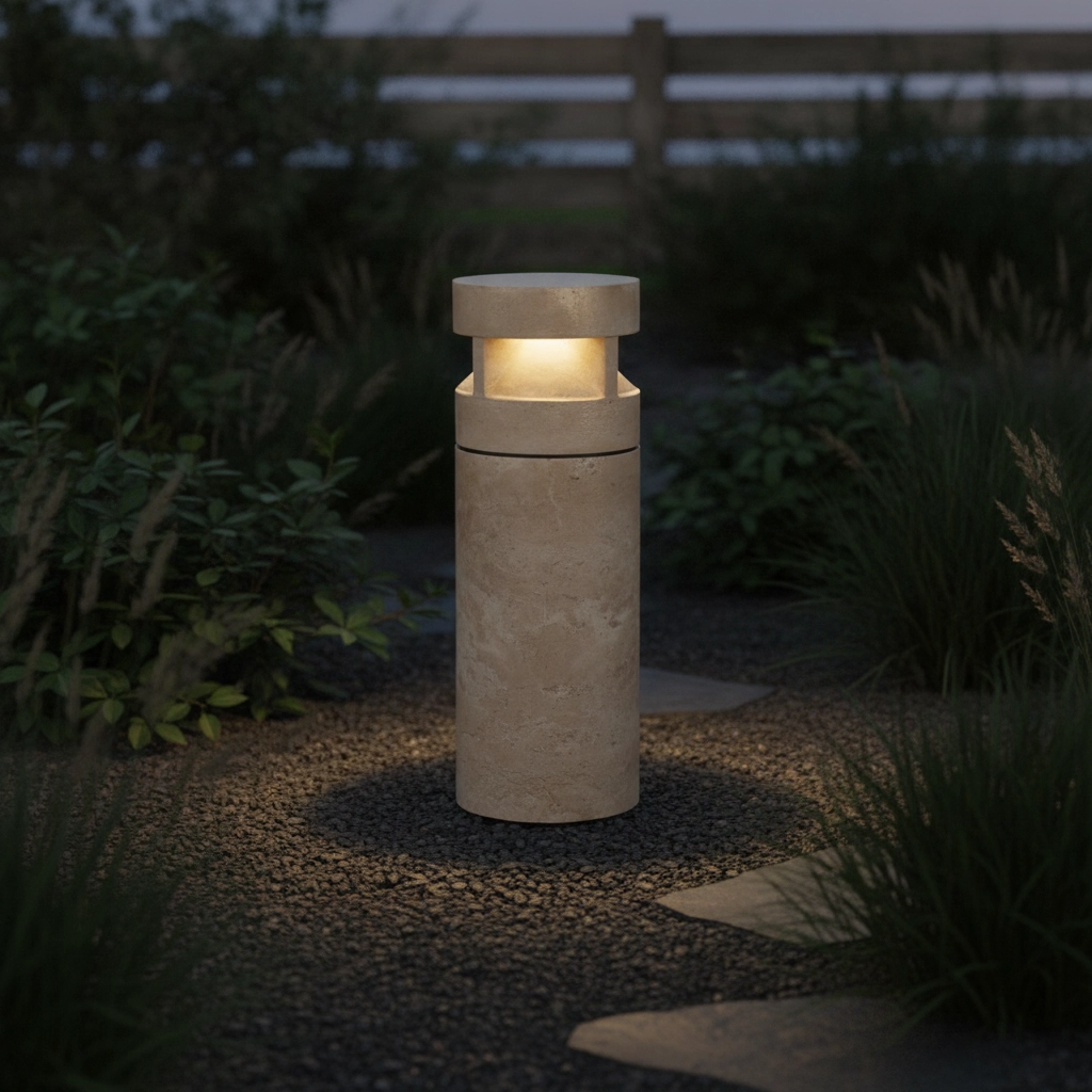 Unique garden lamp Balma marble