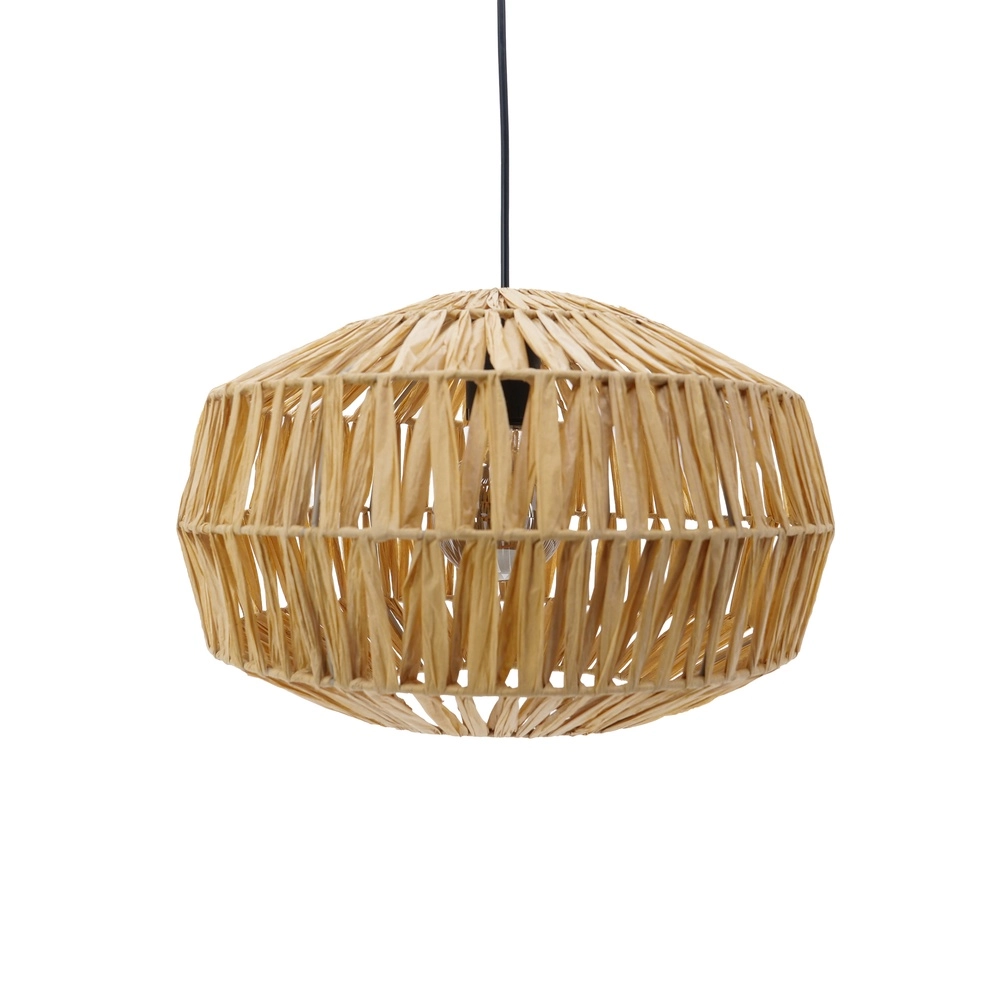 Rattan pendant lamp Sheldon Ø 38cm Eglo 9008606359783