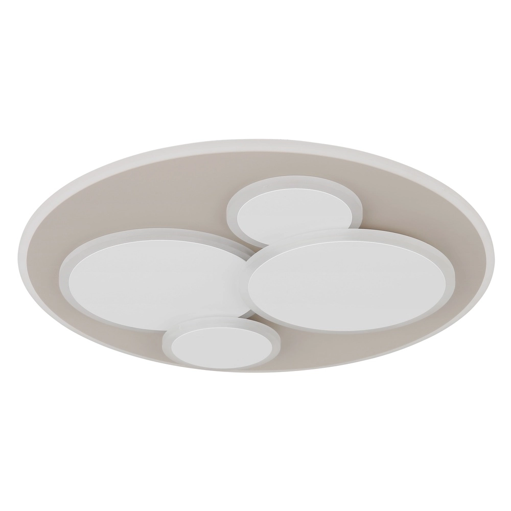 Modern ceiling lamp Monty round sand brown Globo 9007371589005