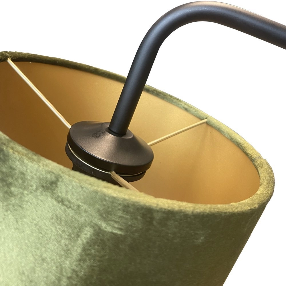 Table table lamp Venus with olive green lampshade Masterlight 8718121251271