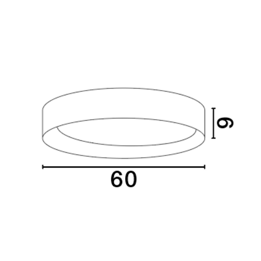 Ceiling lamp Stake white Ø 60cm Lyora 5212017445940