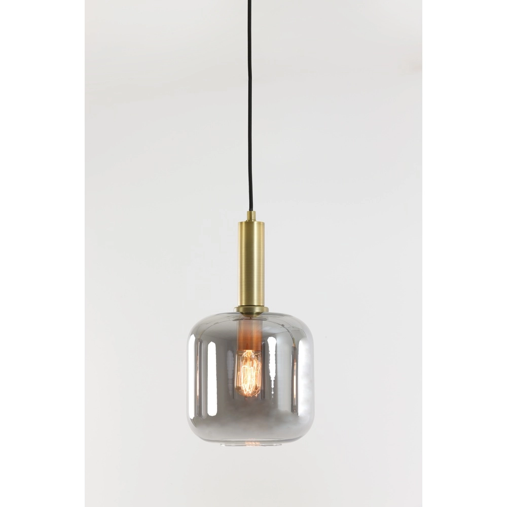 Smoke Glass Pendant Light Lekar Ø 16cm - 1x E27 Light & Living 8717807610968