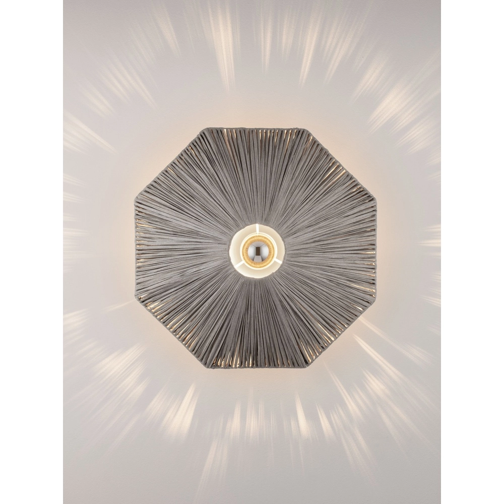 Wall lamp Elvio grey Ø 45cm Lyora 5212017493897