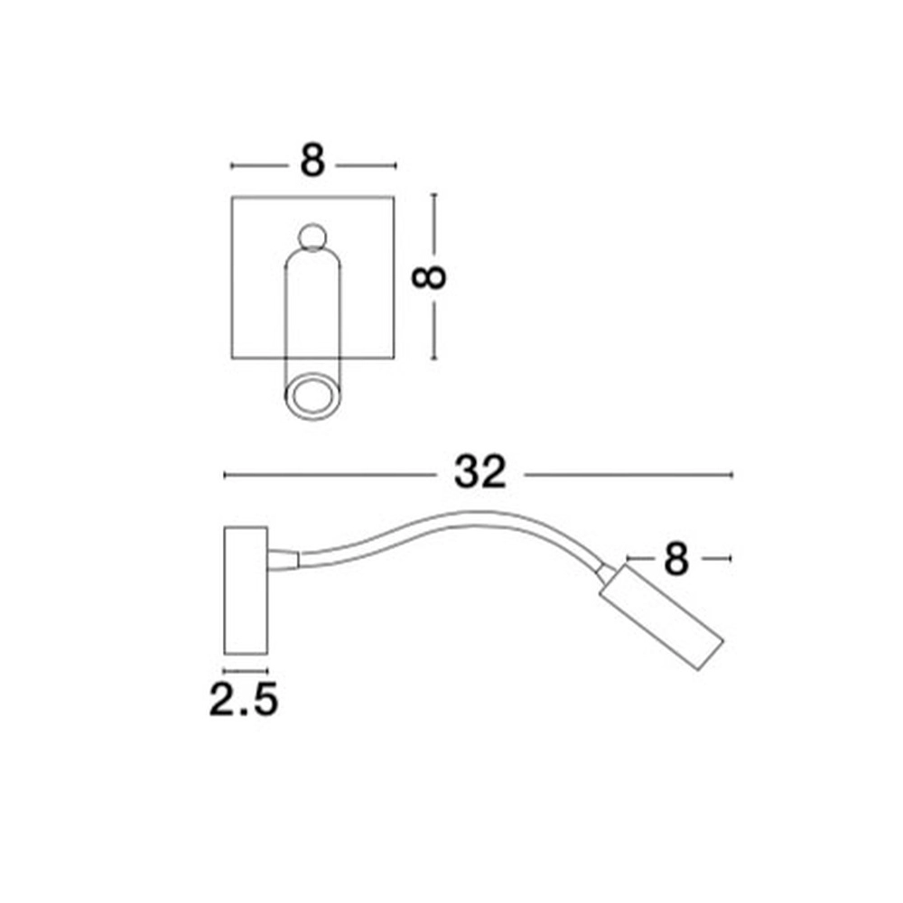 Bedside lamp Madison white Lyora 5212017410986