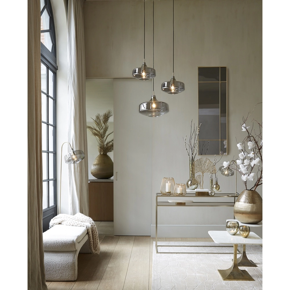Smoke Glass Pendant Light Solna Ø 39.5cm Light & Living 8717807680220