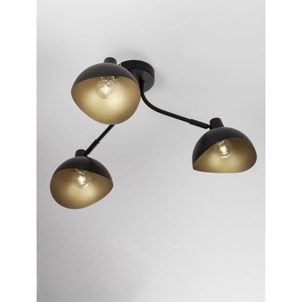 Ceiling lamp Geti M black with gold inside Lyora 5212017436399