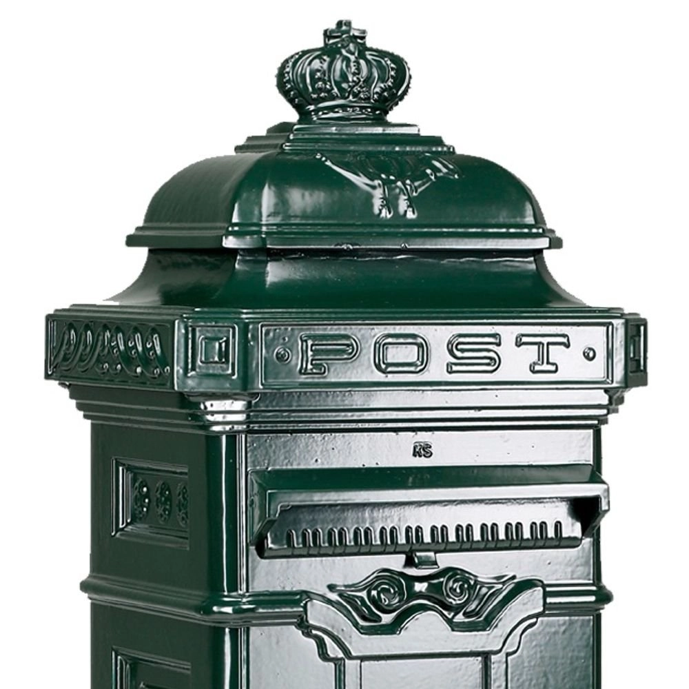 Mailbox Colombus B1B 2-deurs column - black KS Verlichting 8714732170949