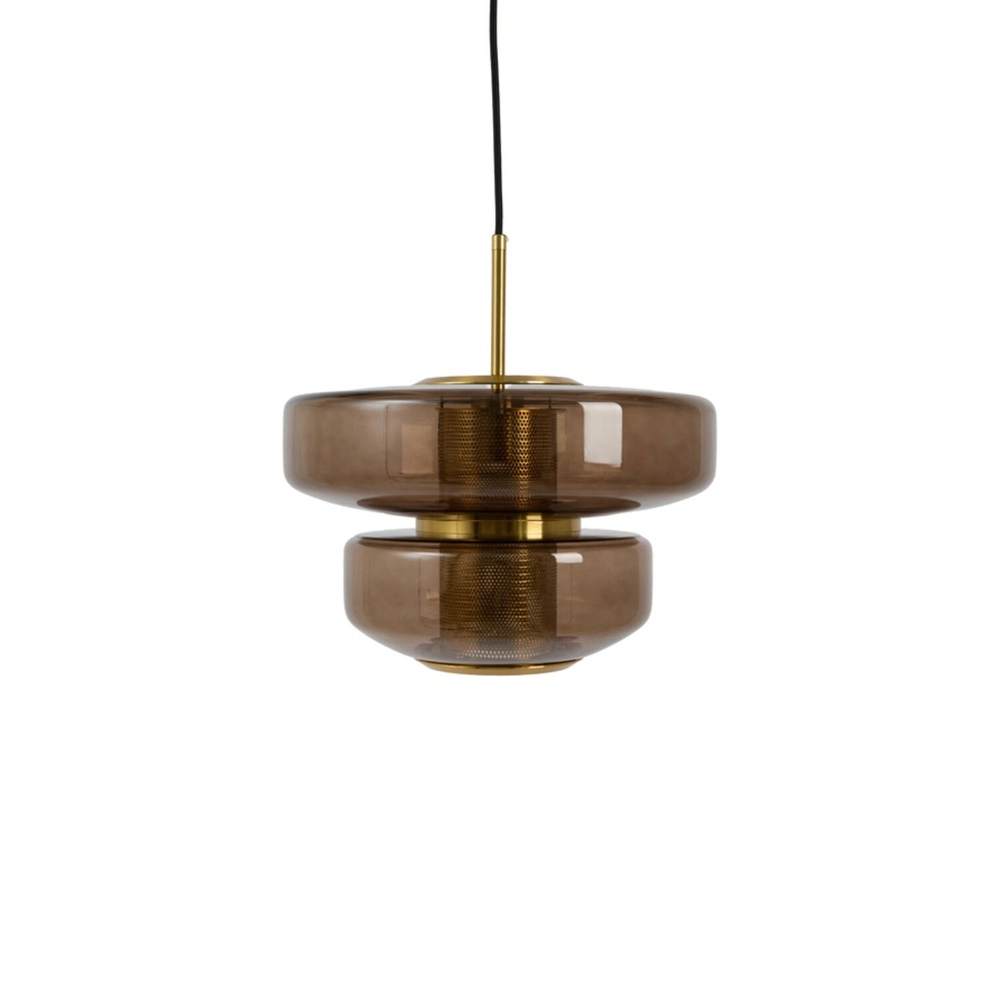 Unique pendant lamp Meyara Ø 35cm brown