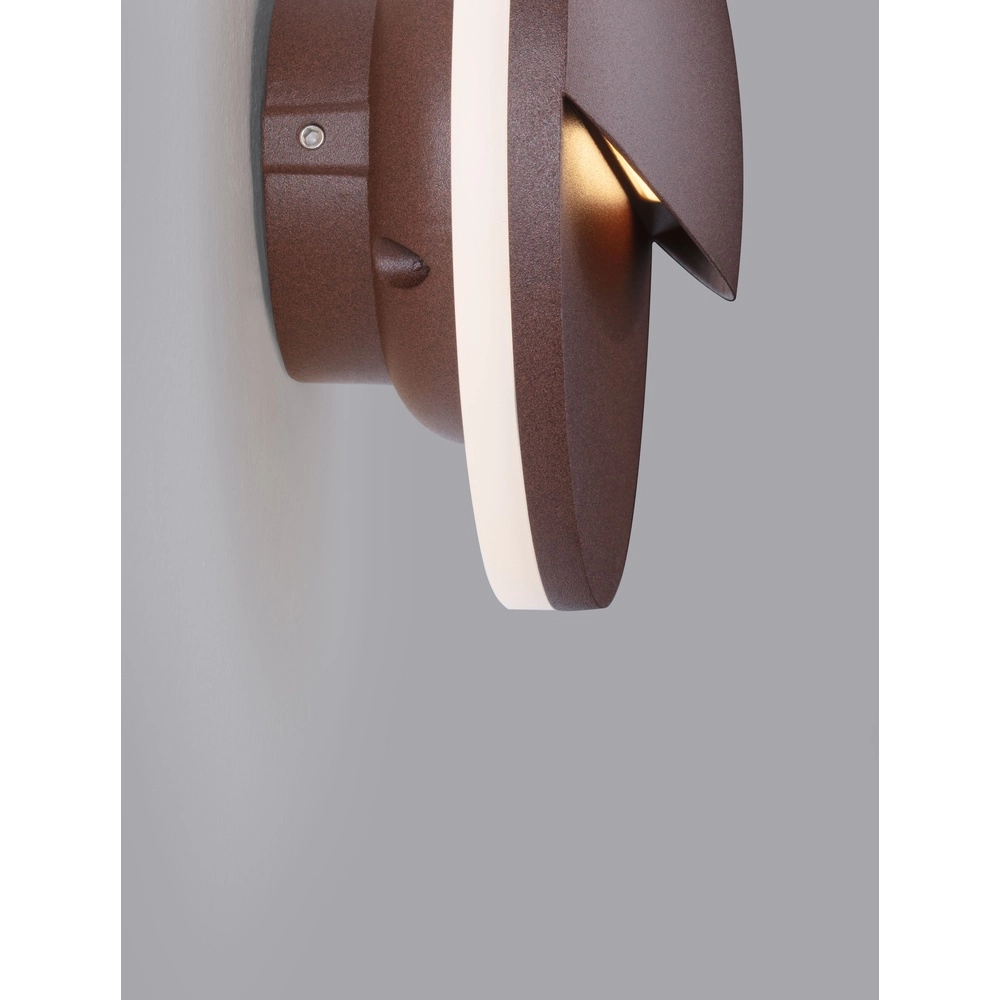 Sleek wall lamp Pan Rusty brown Lyora 5212017470454