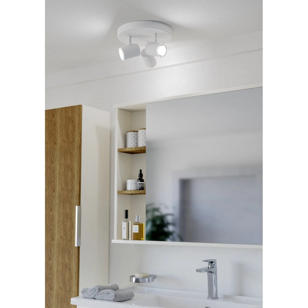 Surface-mounted spot Consuma 1 3-light round white Eglo 9008606355907