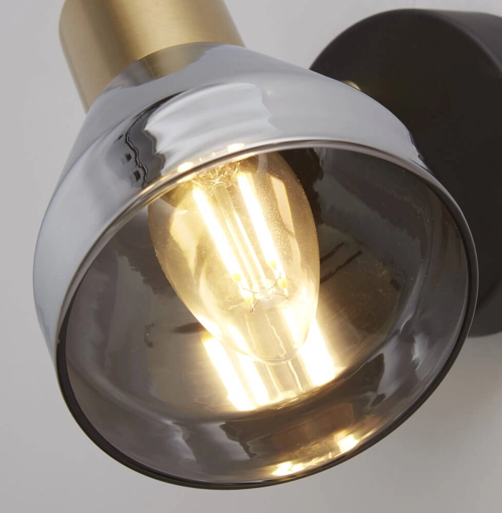 Wall light Westminster black with gold Searchlight 5053423227887