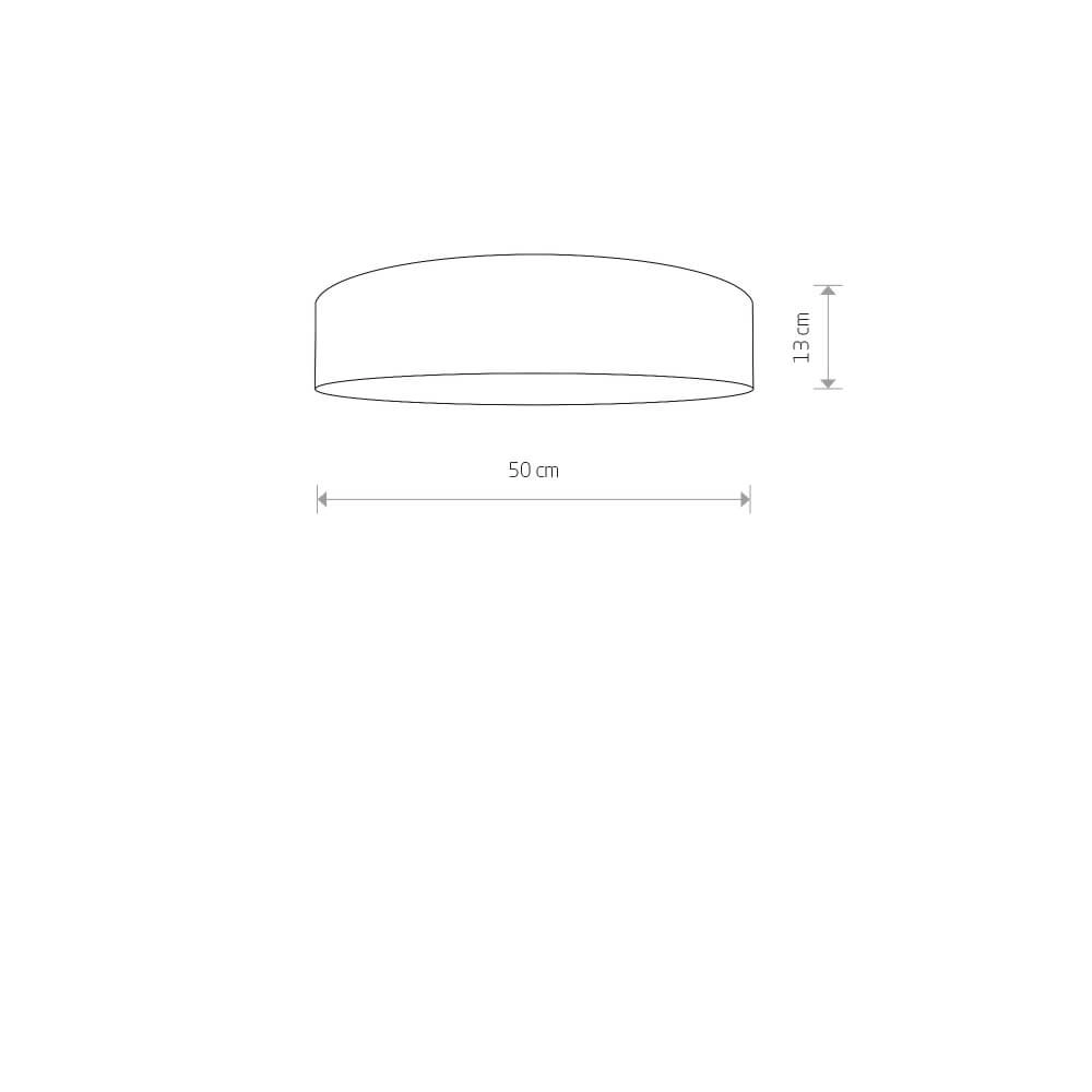 Cream ceiling lamp Turda Ø 50cm Lyora 5903139895293