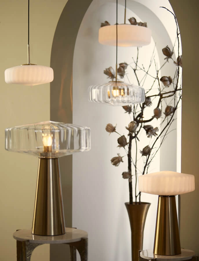 Pendant lamp Pleat gold Ø40cm Light & Living 8717807687823