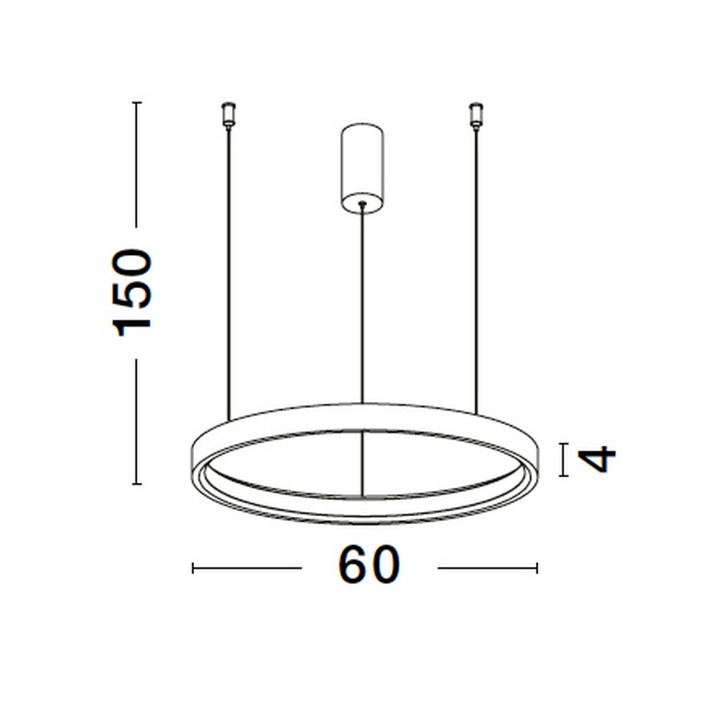 Round pendant lamp Perrine white Ø 60cm Lyora 5212017438423