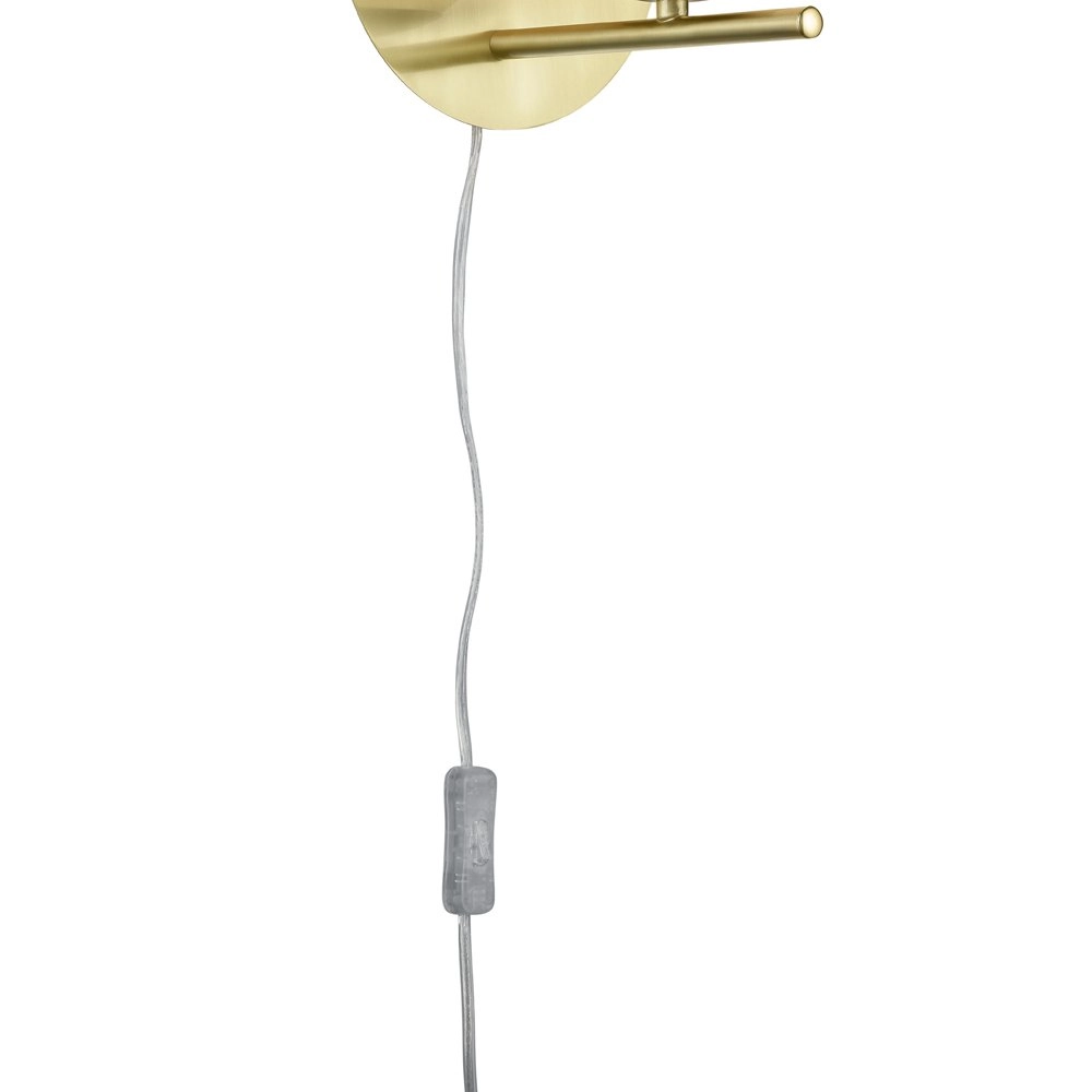 Wall lamp Pure gold with white glass Trio 4017807436051