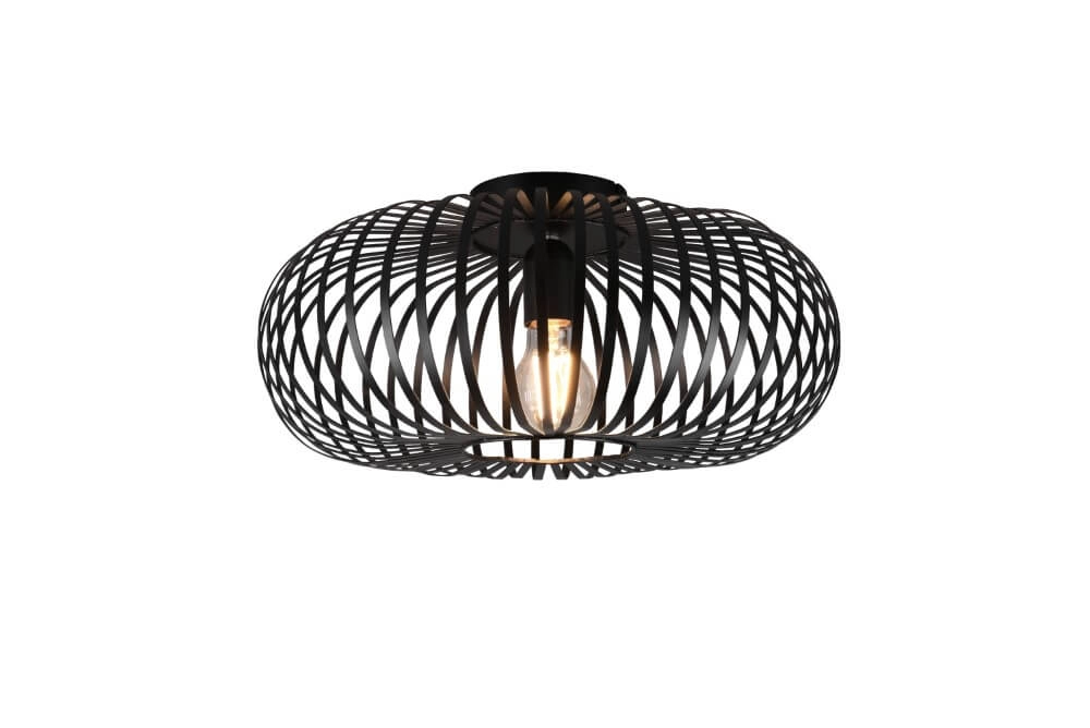 Black ceiling lamp Johann Ø 40cm Trio 4017807504170