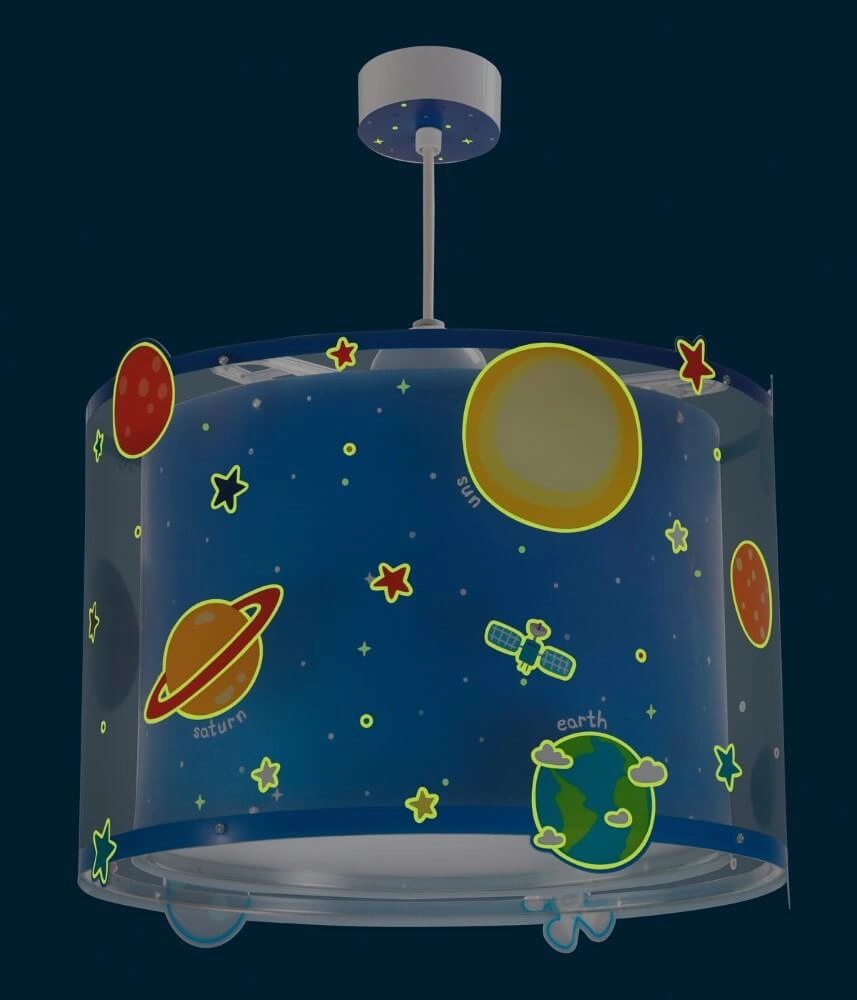 Children's room pendant lamp Planets blue Dalber 8420406002583
