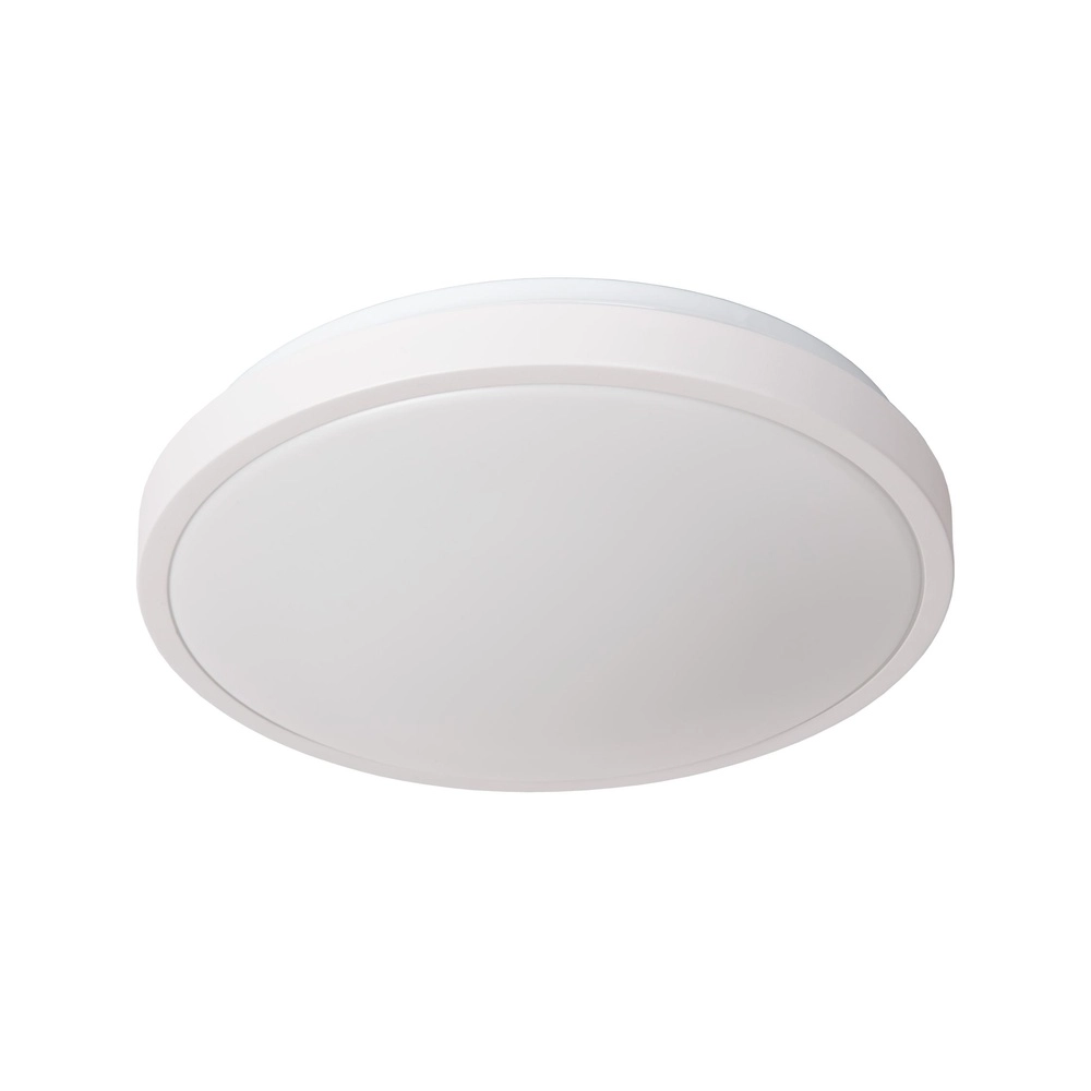 White ceiling light Dasher Ø 34.8cm IP44 for bathroom