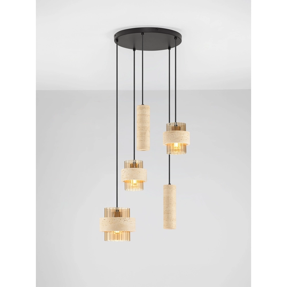 Modern pendant lamp Melony sand brown Lyora 5212063501256