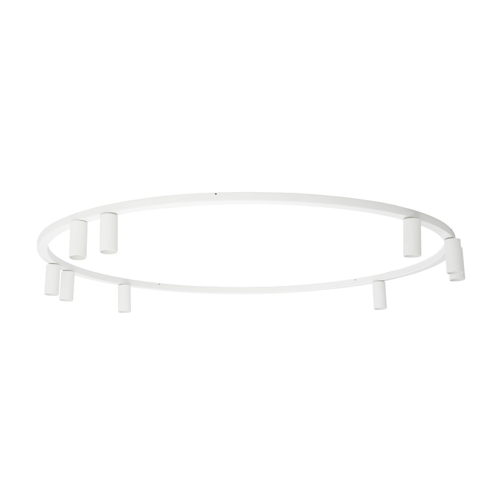 Circle surface-mounted spotlights Fourty 9x GU10 - white