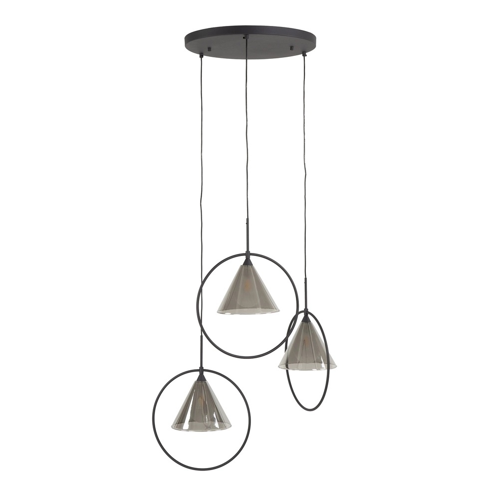 3 light pendant lamp Conic for round table Lyora 8716803512016