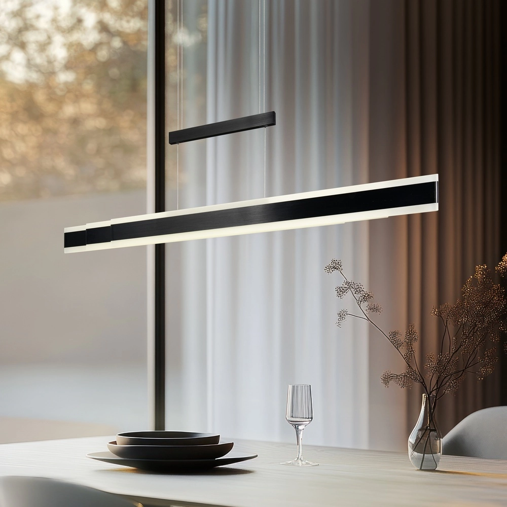Modern pendant lamp Arcola 152cm black Trio 4017807662016