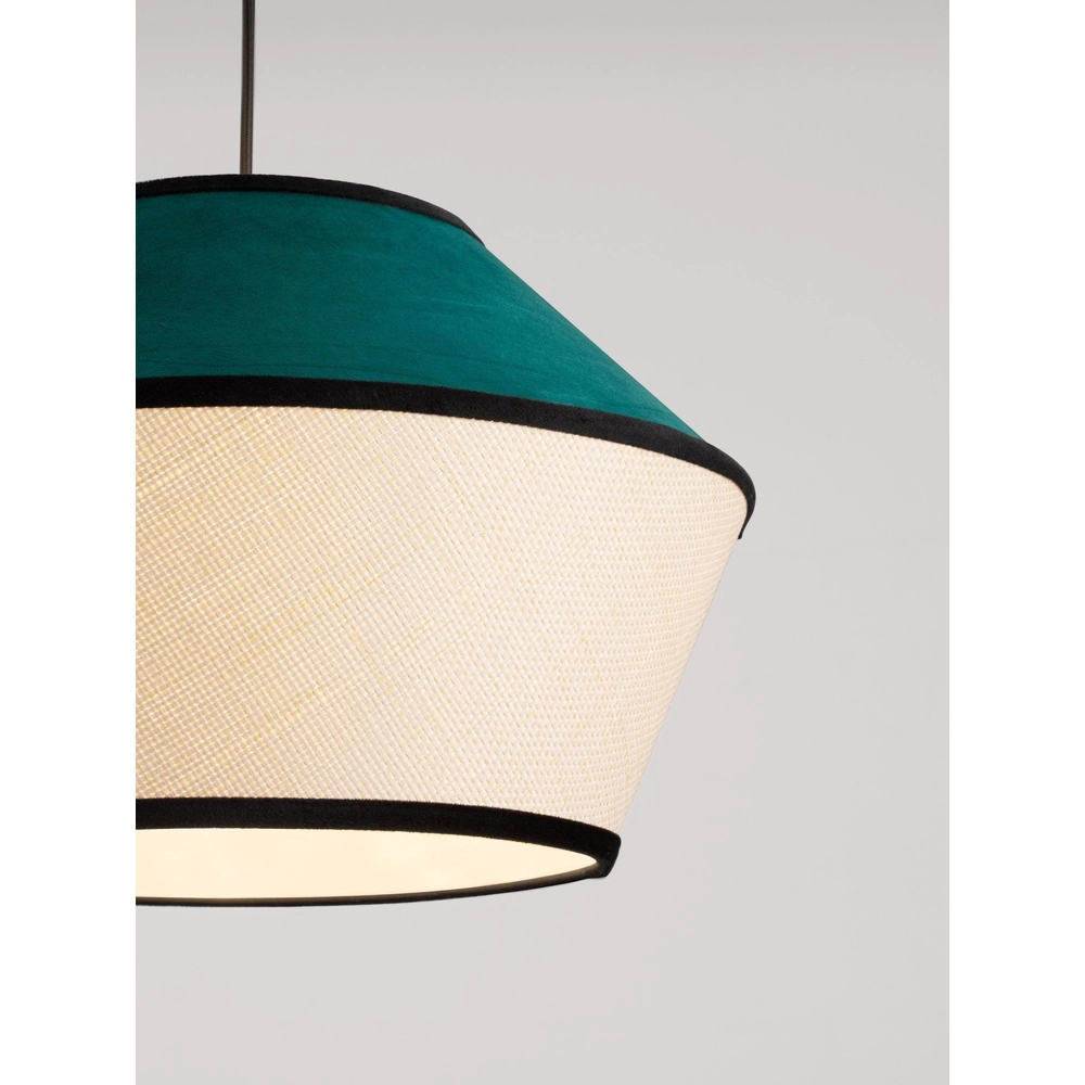 Pendant lamp Veliss white with blue Lyora 5212017493842