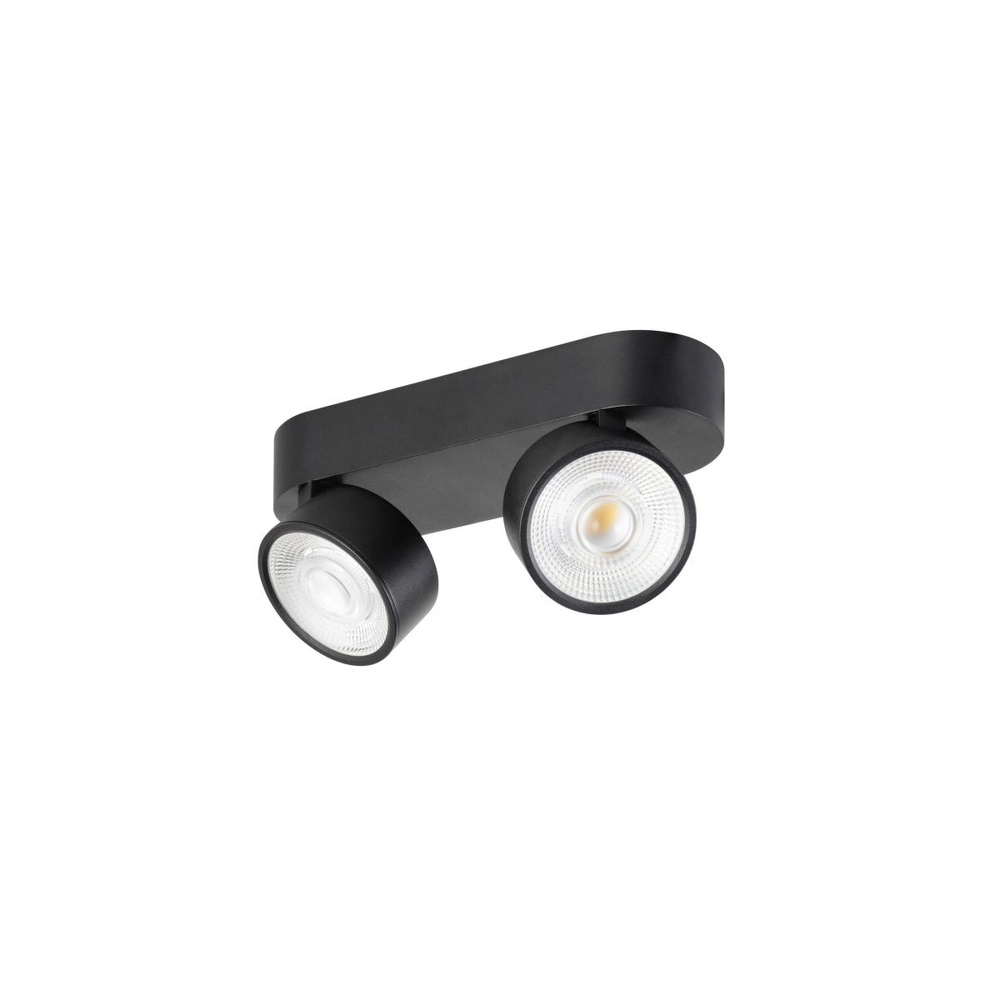 Surface-mounted spot Kalu 2.0 double black 3000K SLV 4024163317573