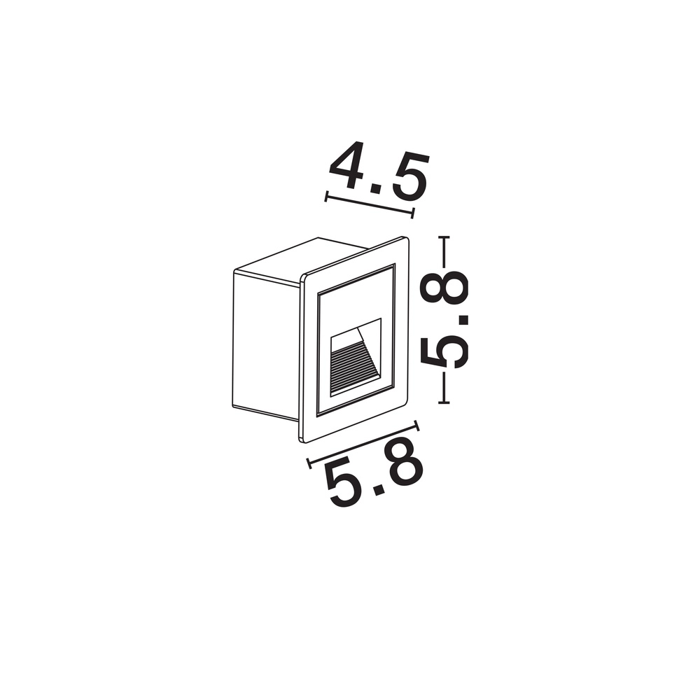 Square recessed light Mono white Lyora 5212017471888