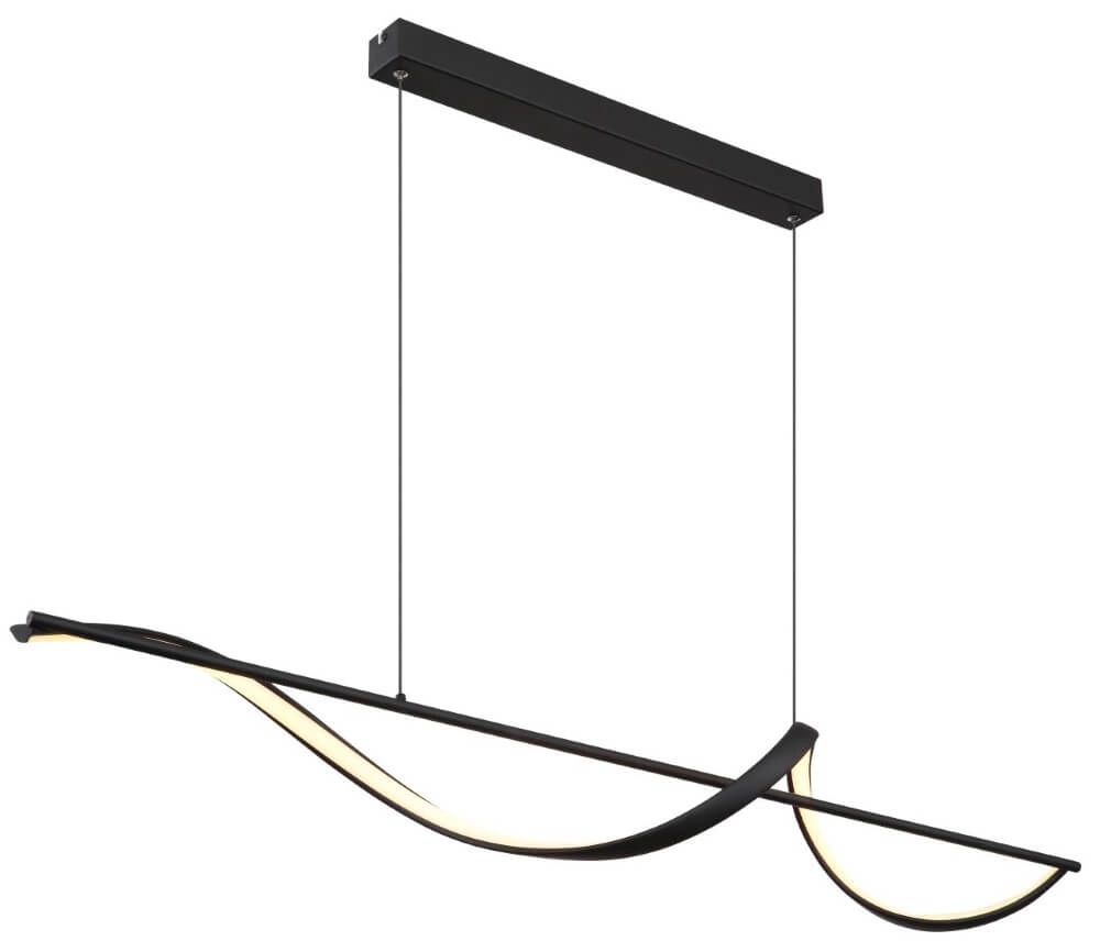 Wavy pendant lamp Violino Black design
