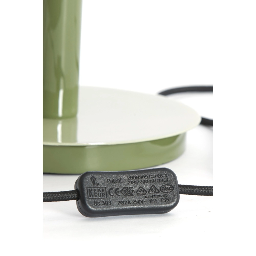 Desk lamp Marivet gloss green - Ø 25cm Light & Living 8717807816216