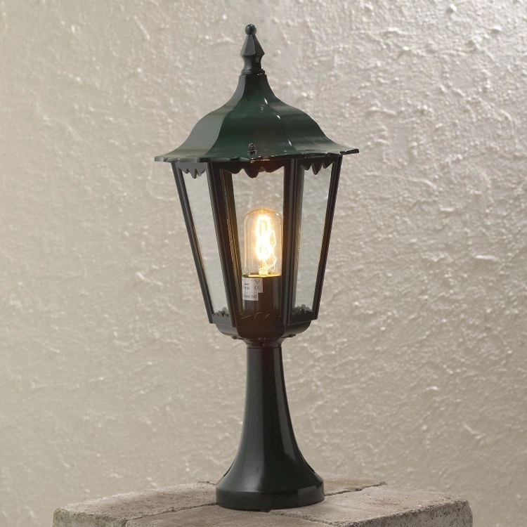 Classic pedestal lamp Firenze Antique green KonstSmide 7318307214604