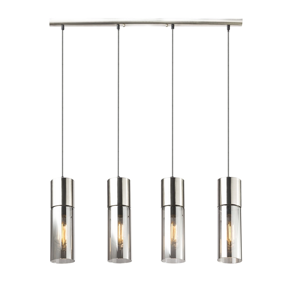 4-light pendant lamp Annika Nickel design Globo 9007371382200