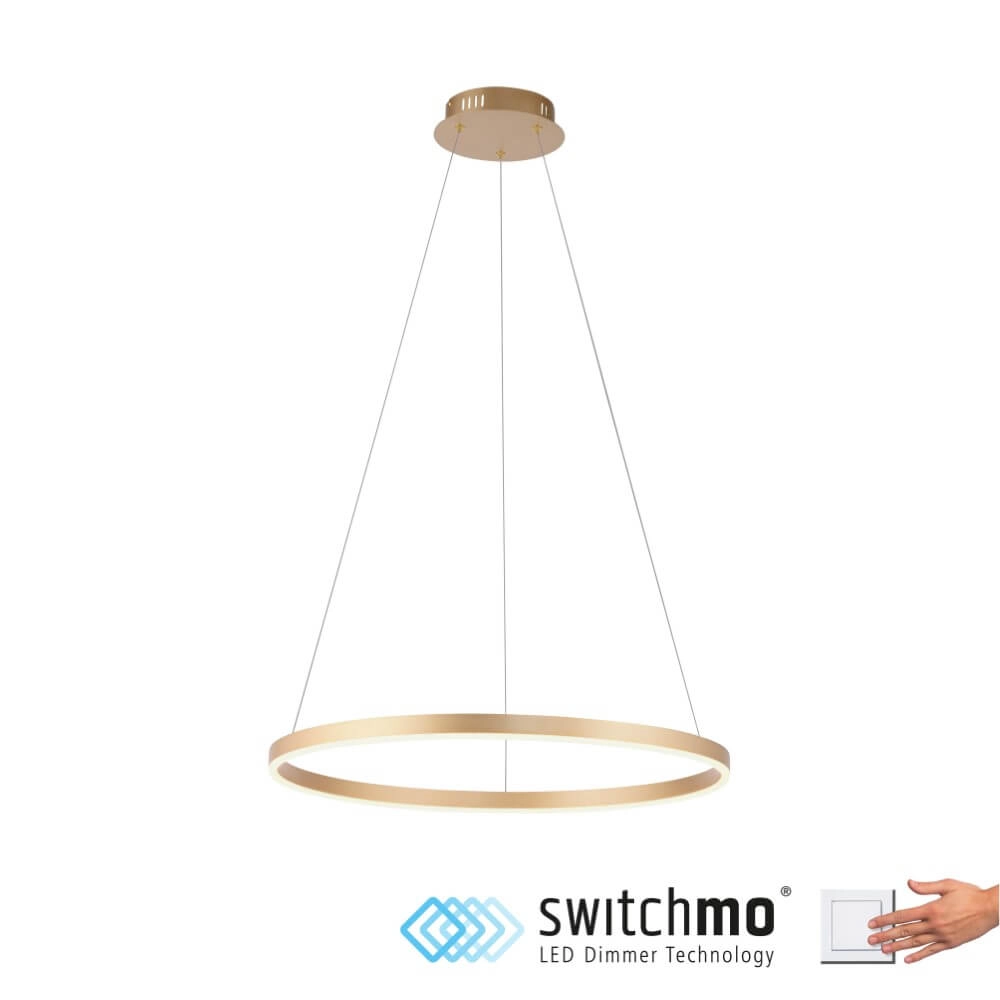 Pendant lamp Ritus brass Just Light 4043689985653