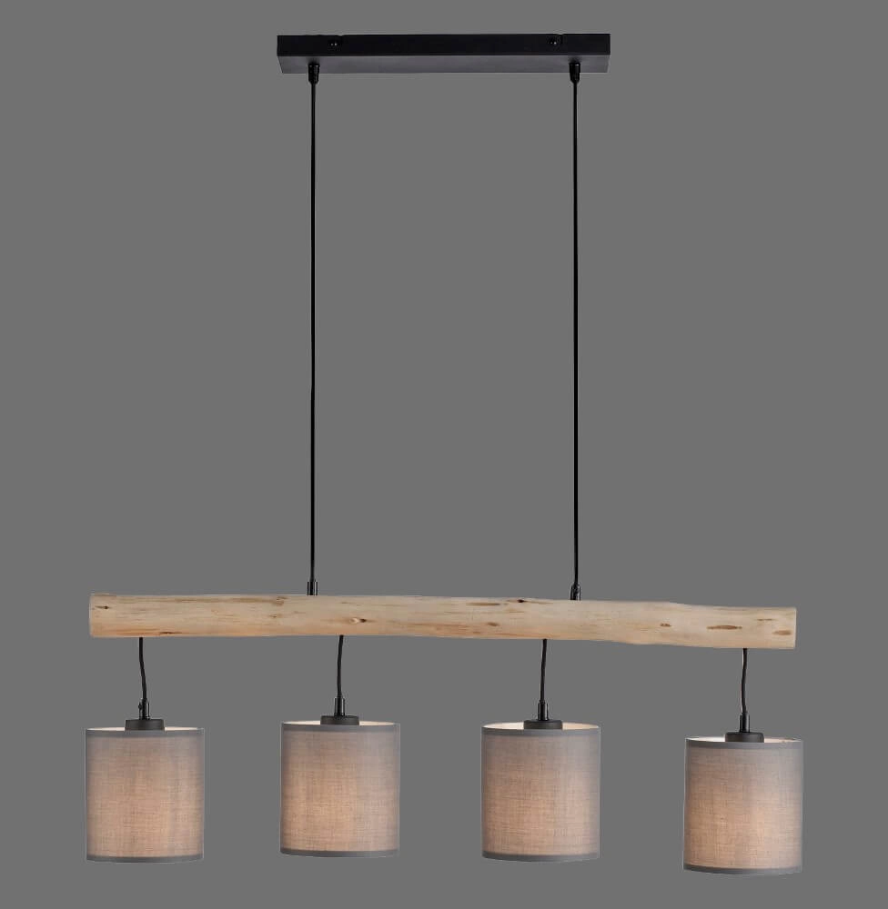 Country Pendant Lamp Green Tribu Taupe Just Light 4043689995171