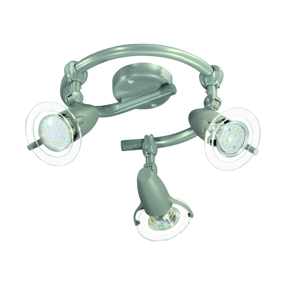 Surface-mounted spot Pocket 2 3-light grey