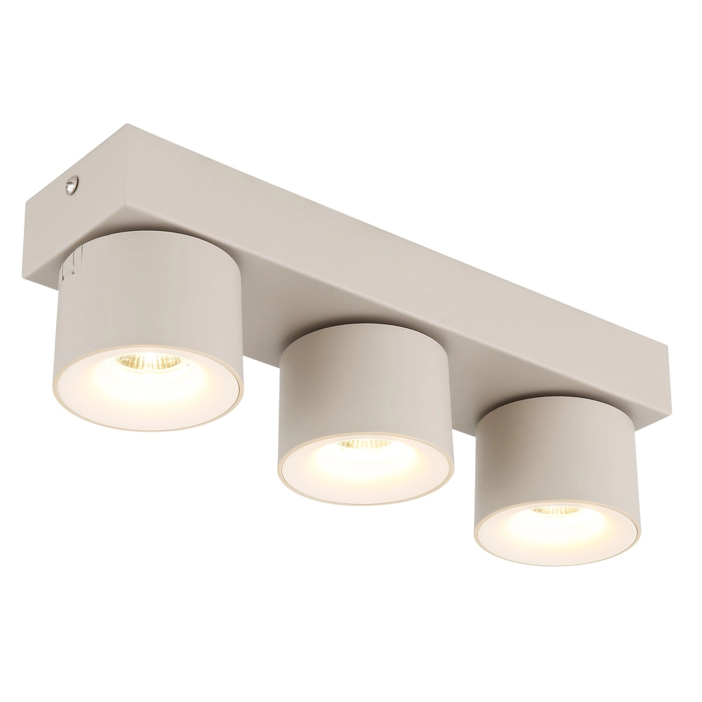 3-light ceiling spotlight Rae sand brown Globo 9007371566877
